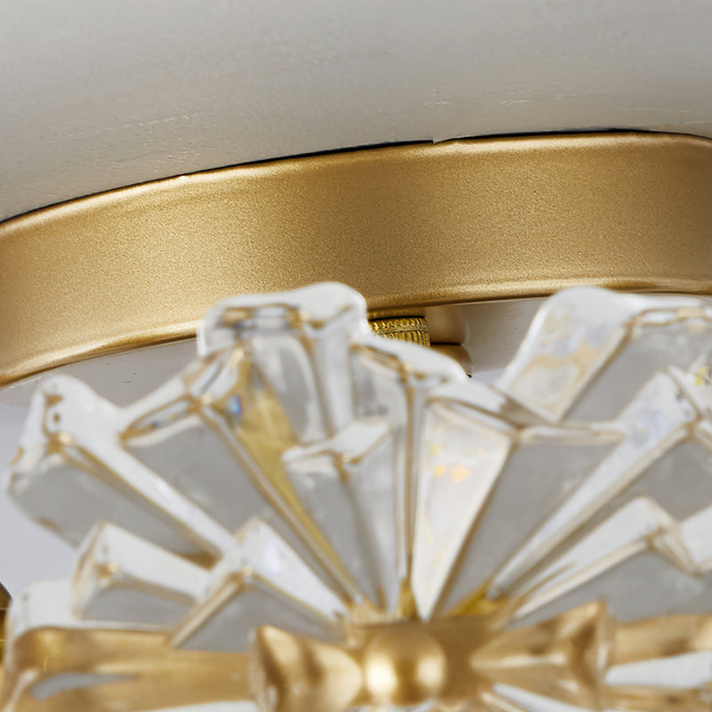 Bianca Glass Semi-Flush Mount Ceiling Light