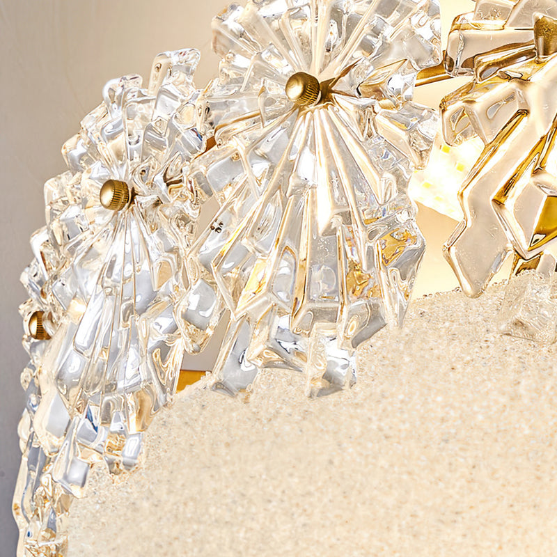 Bianca Glass Semi-Flush Mount Ceiling Light