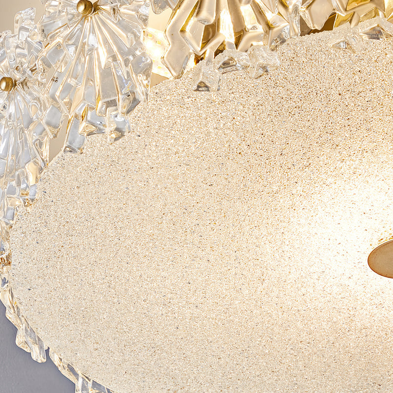 Bianca Glass Semi-Flush Mount Ceiling Light