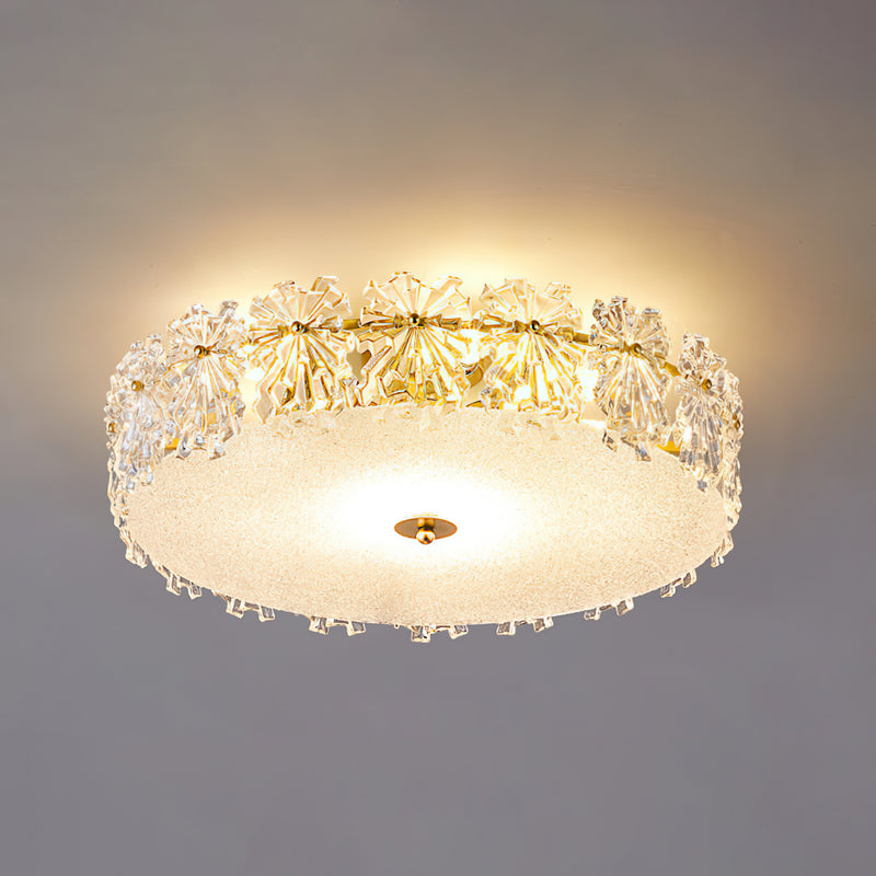 Bianca Glass Semi-Flush Mount Ceiling Light