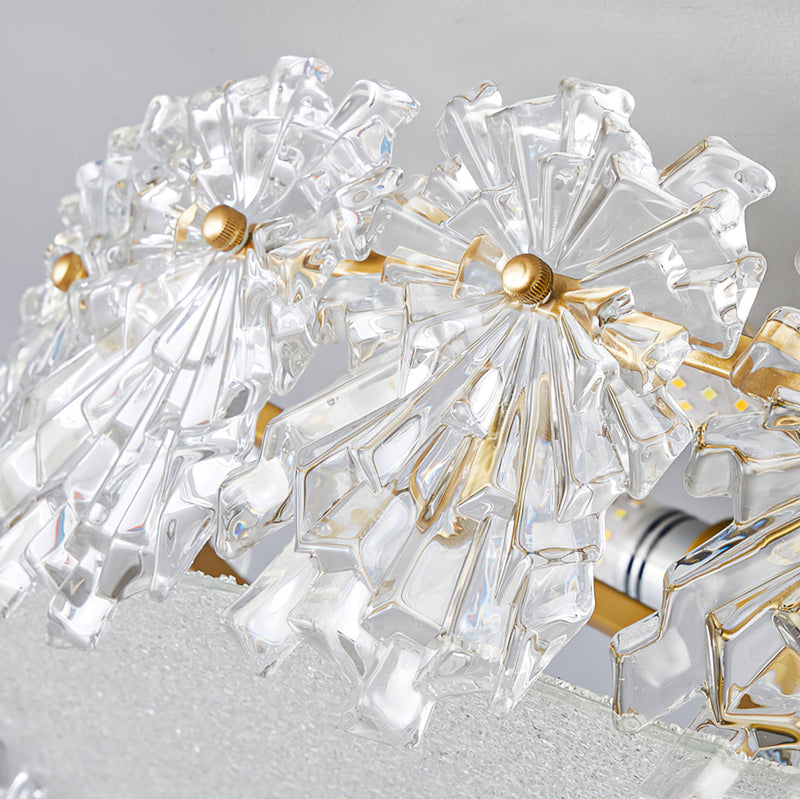 Bianca Glass Semi-Flush Mount Ceiling Light