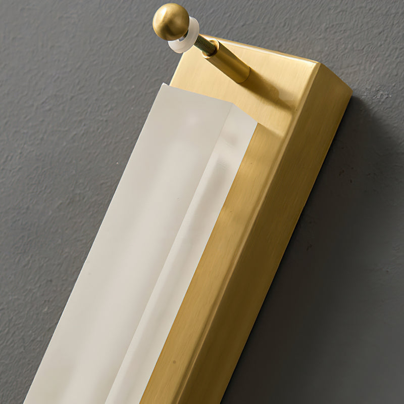 Brass Ripple Glass Wall Sconce