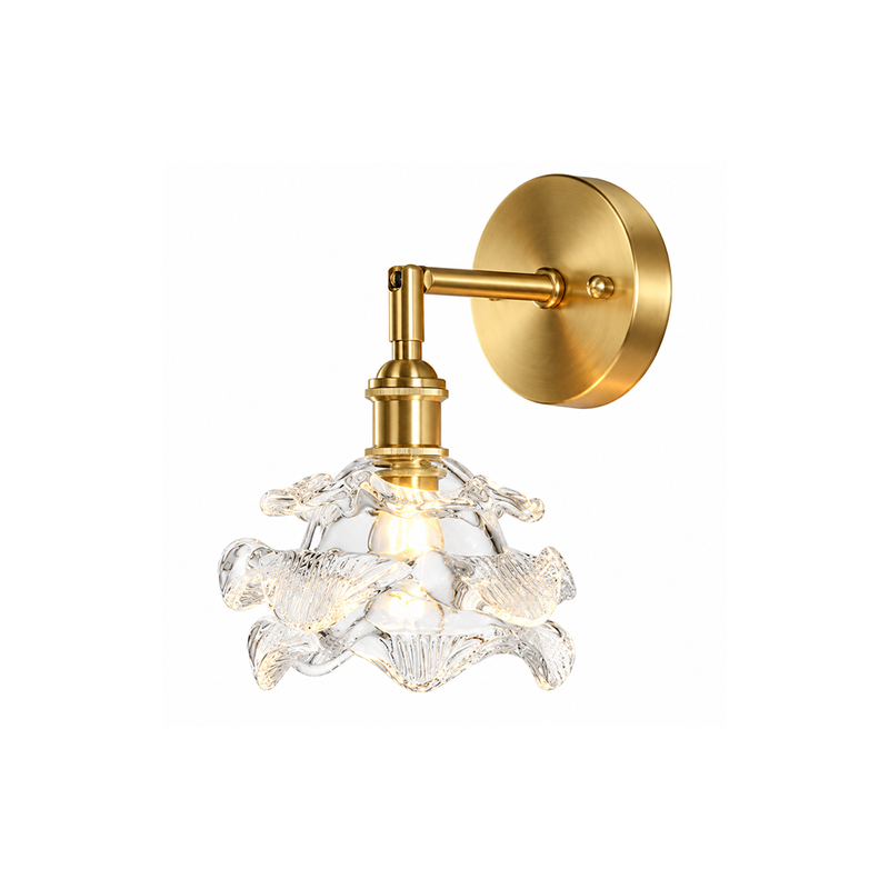 Brette Sculptured Glass Sconce