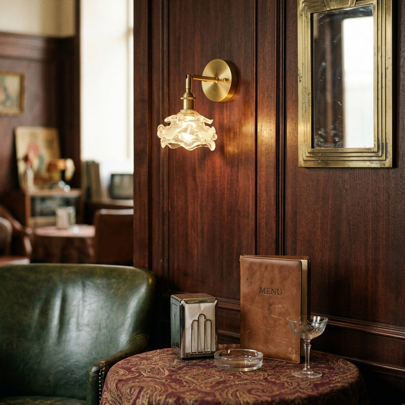 Brette Sculptured Glass Sconce