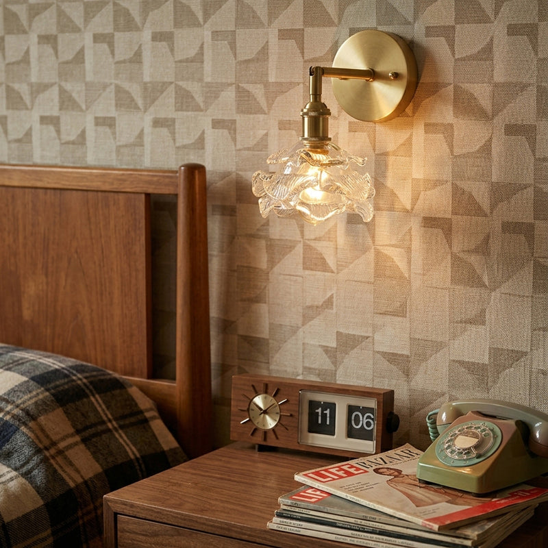 Brette Sculptured Glass Sconce