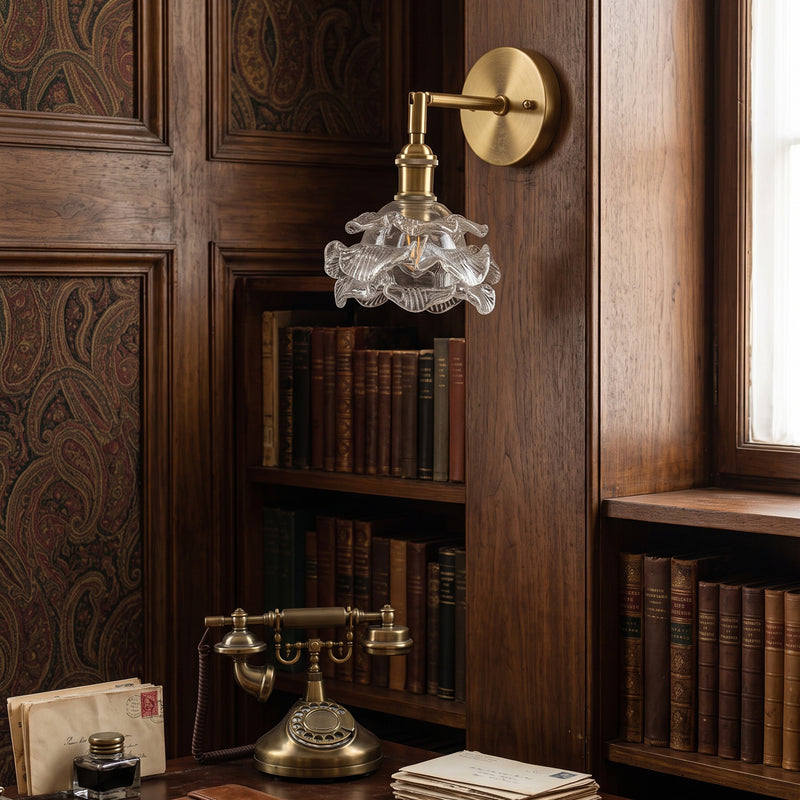 Brette Sculptured Glass Sconce