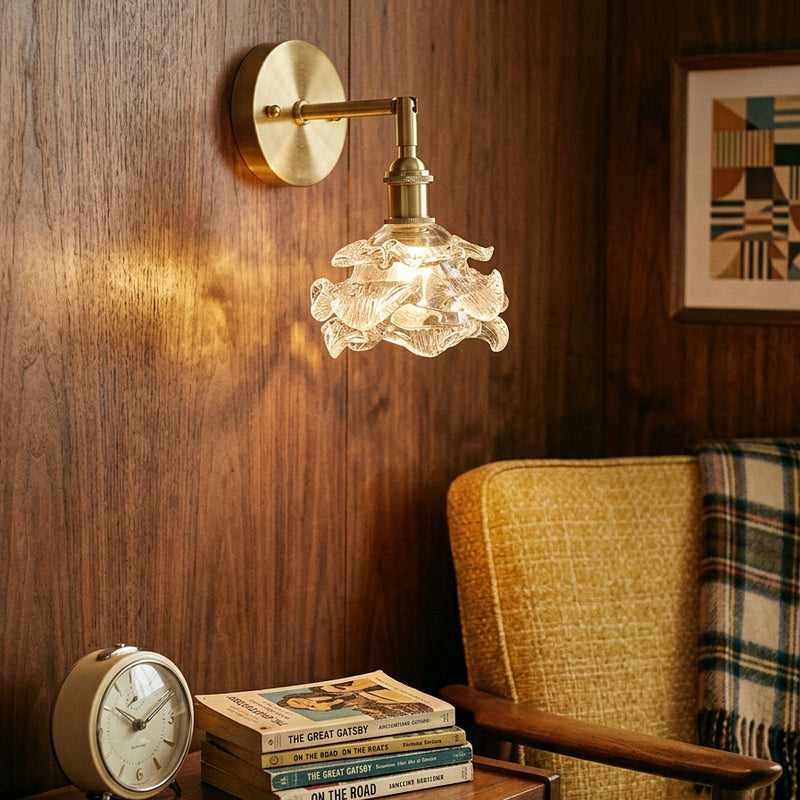Brette Sculptured Glass Sconce