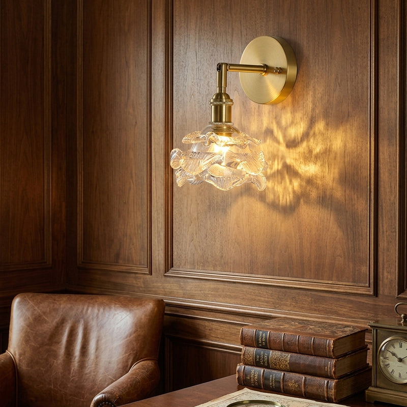 Brette Sculptured Glass Sconce