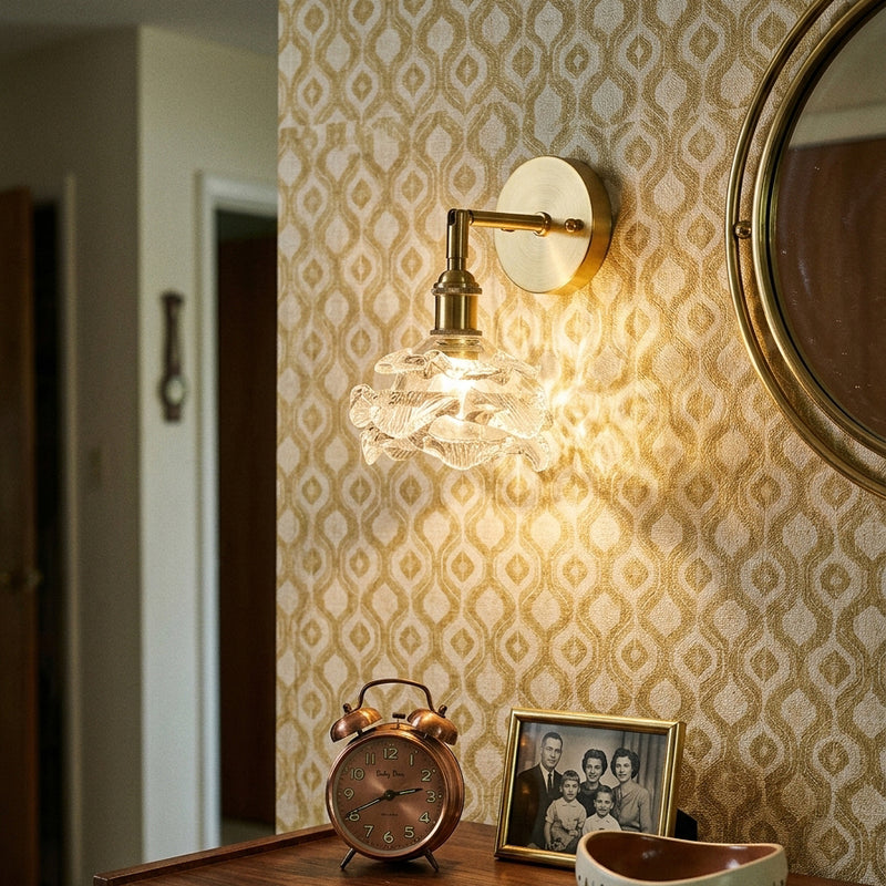 Brette Sculptured Glass Sconce
