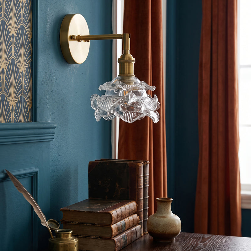 Brette Sculptured Glass Sconce