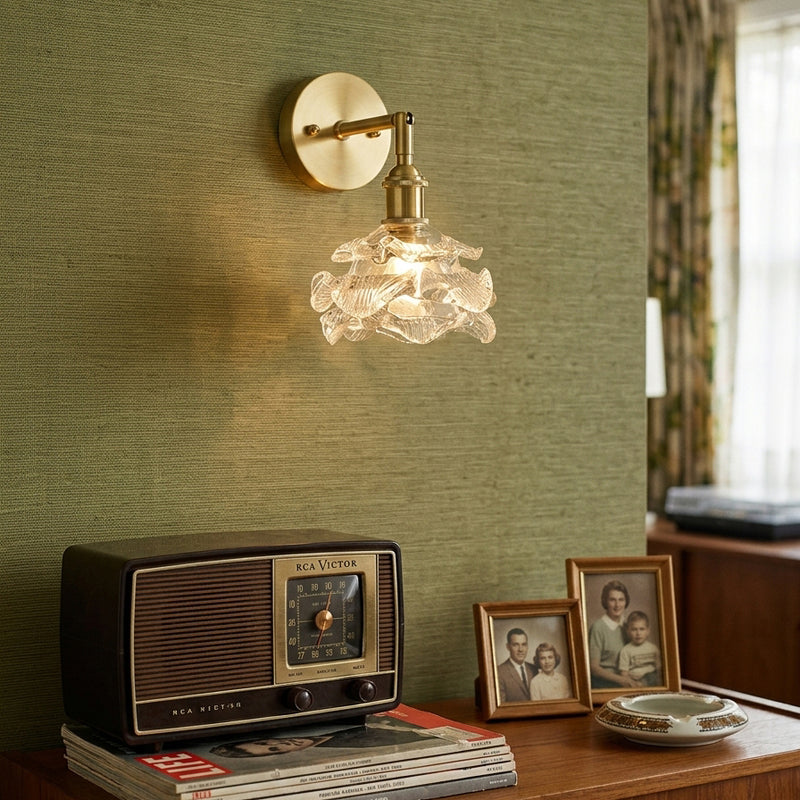 Brette Sculptured Glass Sconce