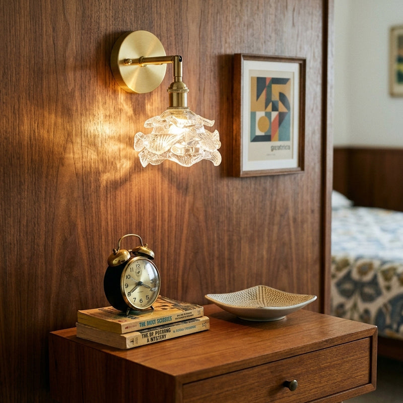 Brette Sculptured Glass Sconce