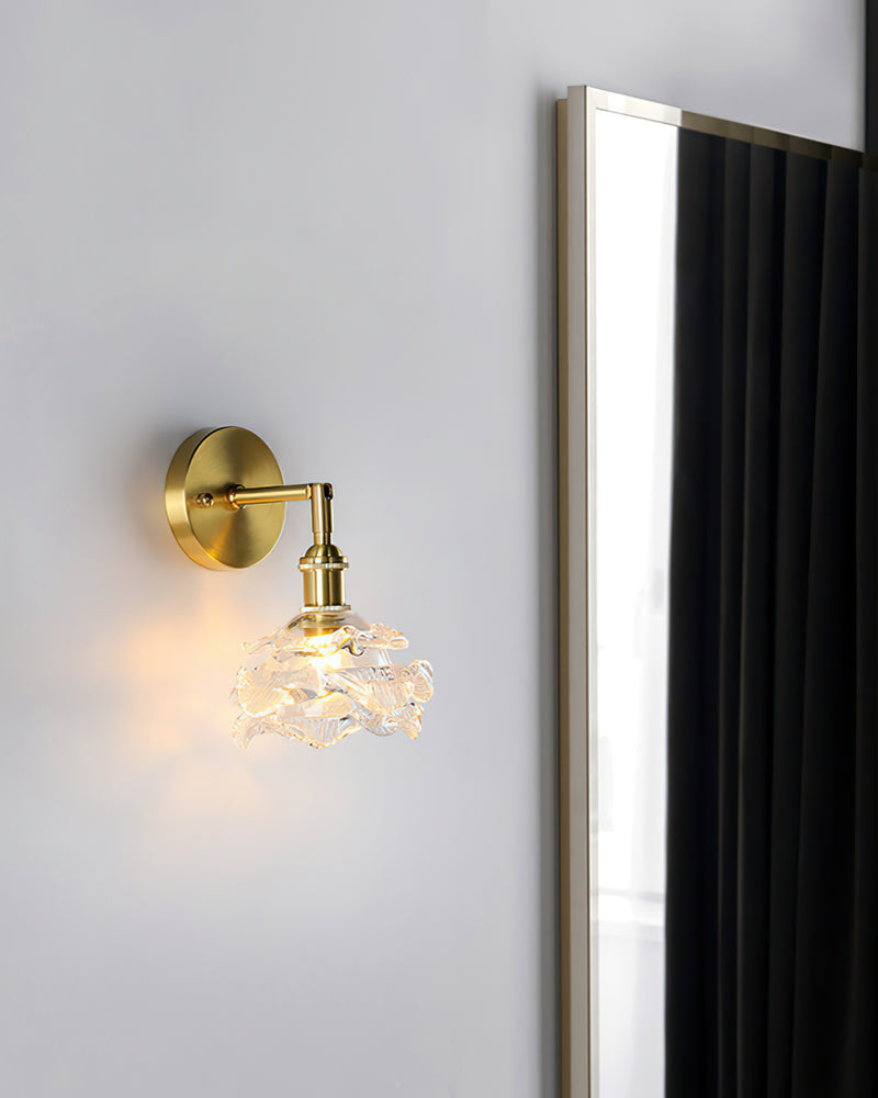 Brette Sculptured Glass Sconce