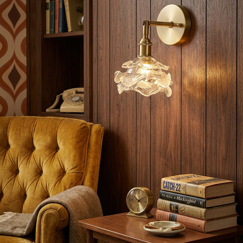 Brette Sculptured Glass Sconce