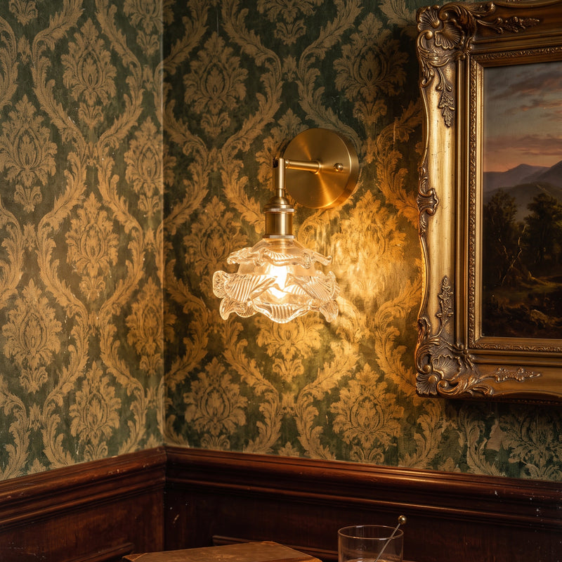 Brette Sculptured Glass Sconce
