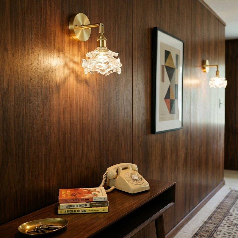 Brette Sculptured Glass Sconce
