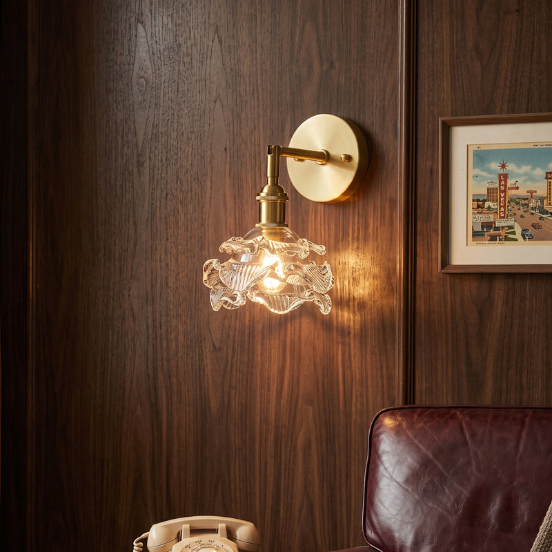 Brette Sculptured Glass Sconce