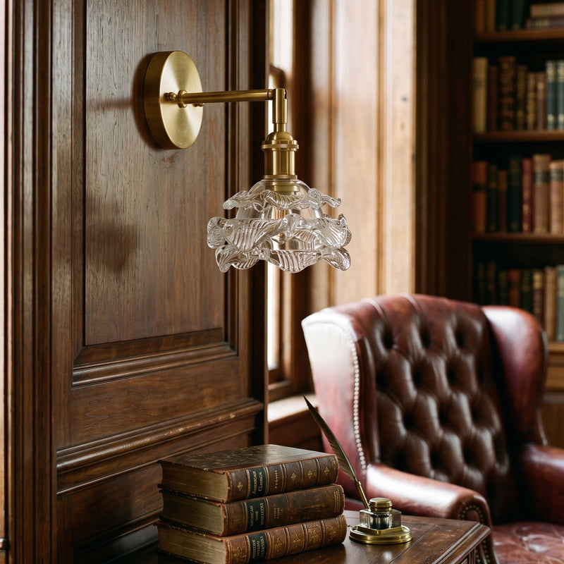 Brette Sculptured Glass Sconce