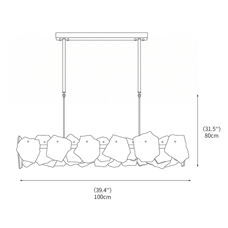 Burton Alabaster Chandelier