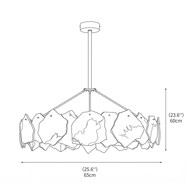 Burton Alabaster Chandelier