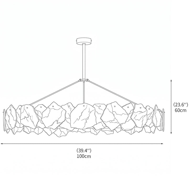 Burton Alabaster Chandelier