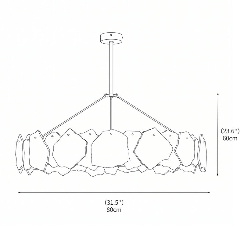 Burton Alabaster Chandelier