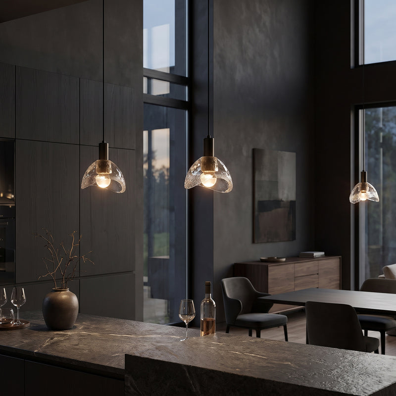 Calder Asymmetric Crystal Pendant Lamp