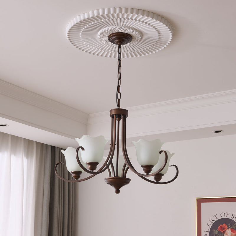 Calla Lily Scroll Chandelier