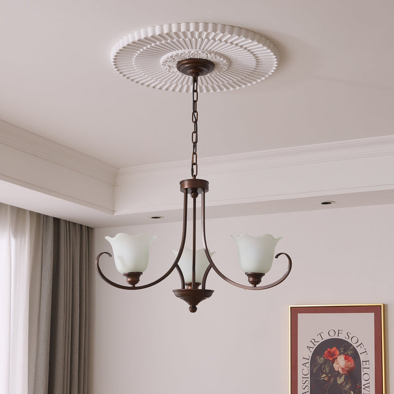 Calla Lily Scroll Chandelier