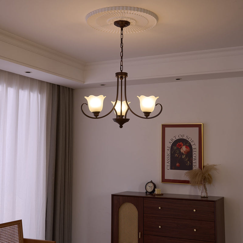 Calla Lily Scroll Chandelier