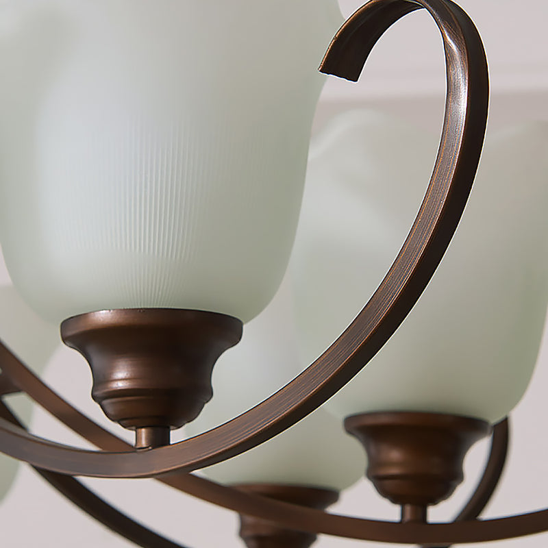 Calla Lily Scroll Chandelier