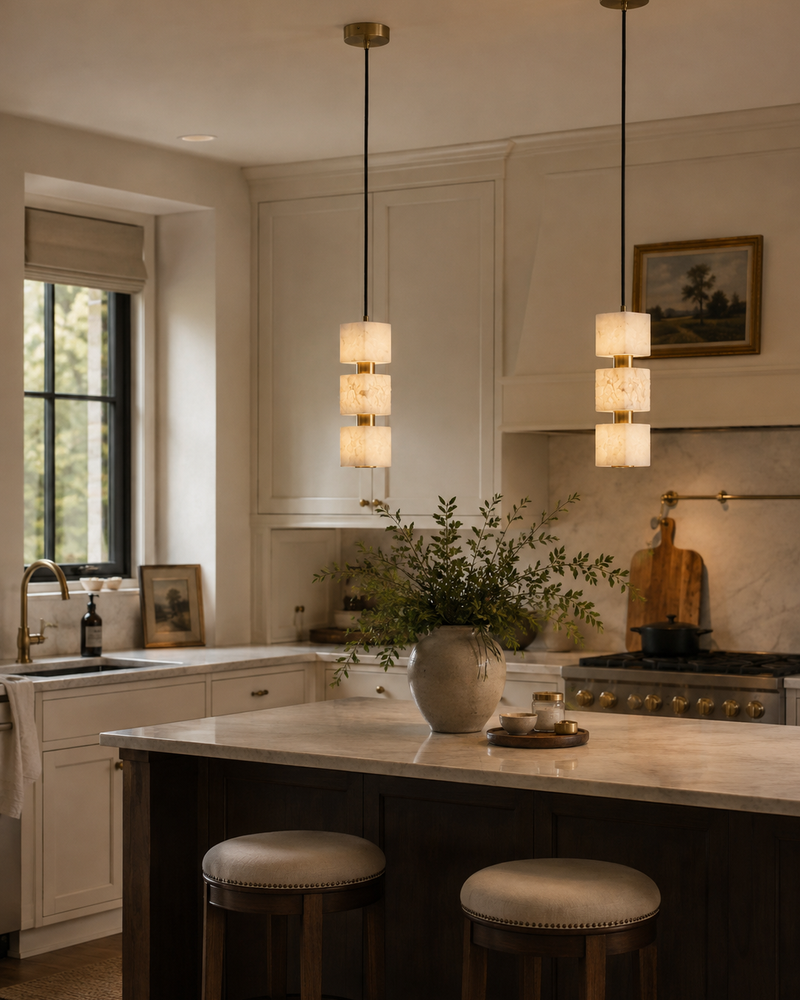 Callan Alabaster Column Pendant lamp