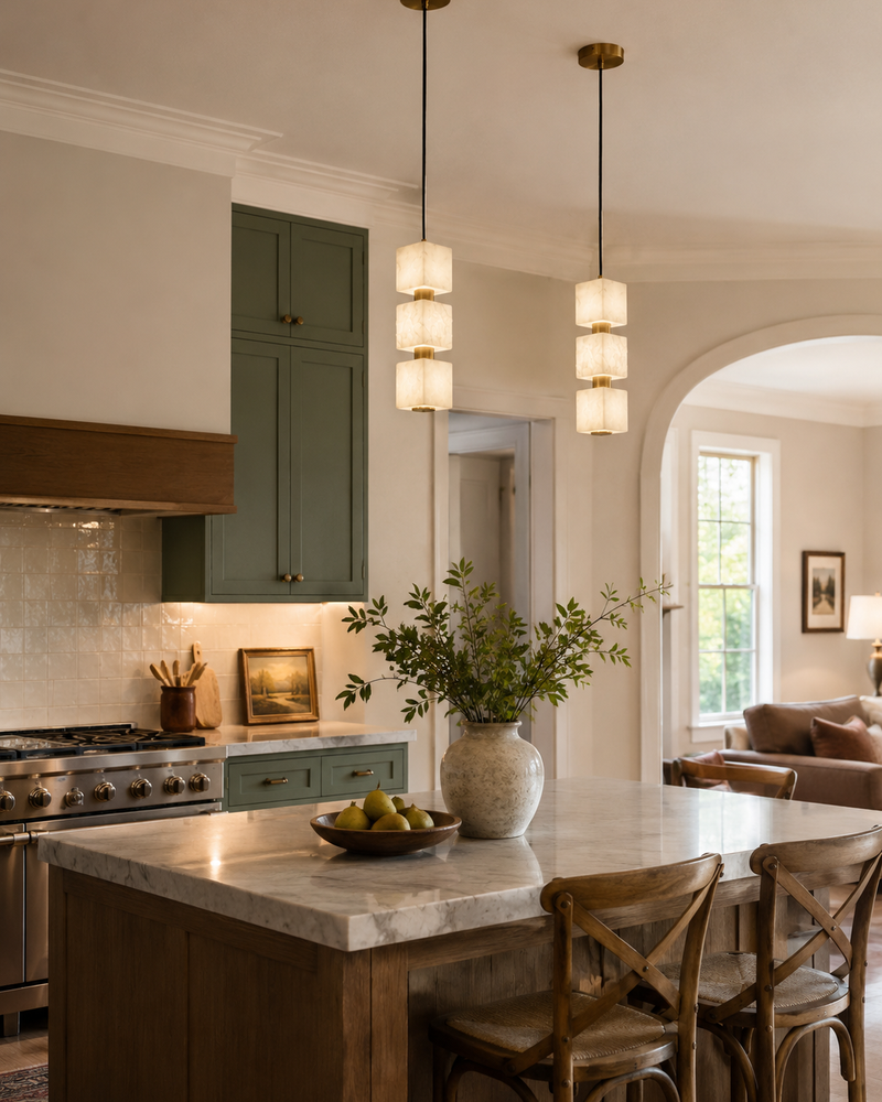 Callan Alabaster Column Pendant lamp