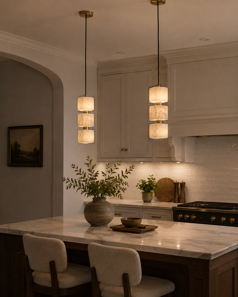 Callan Alabaster Column Pendant lamp