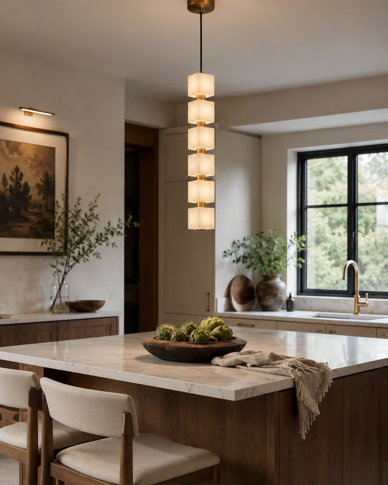 Callan Alabaster Column Pendant lamp