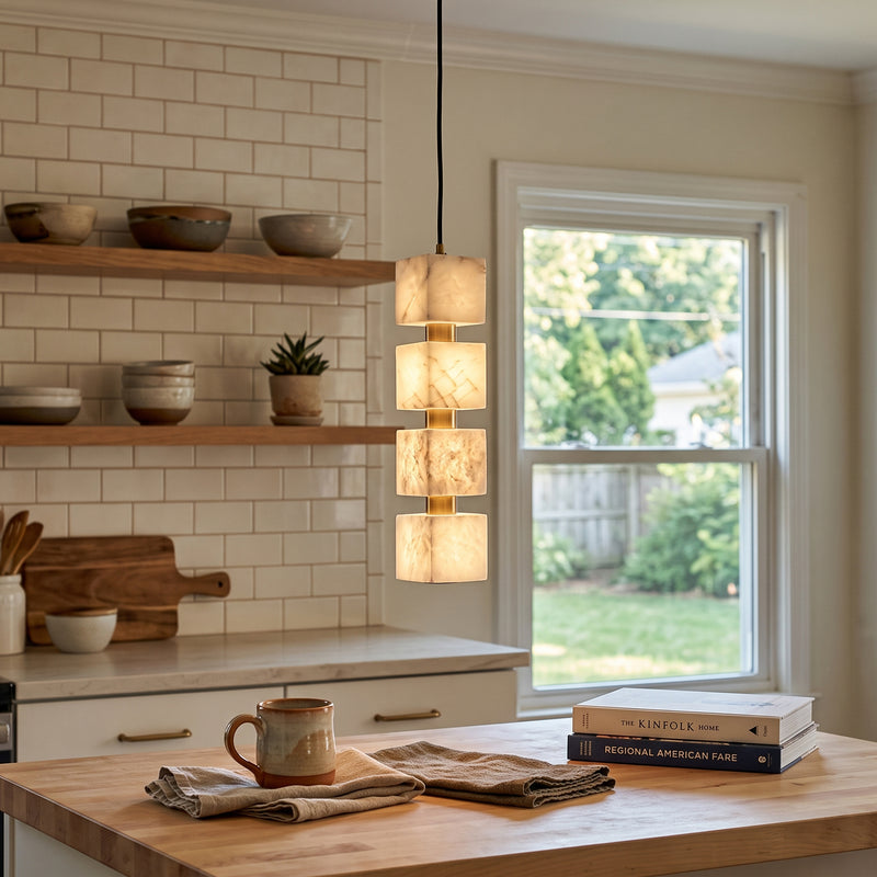 Callan Alabaster Column Pendant lamp