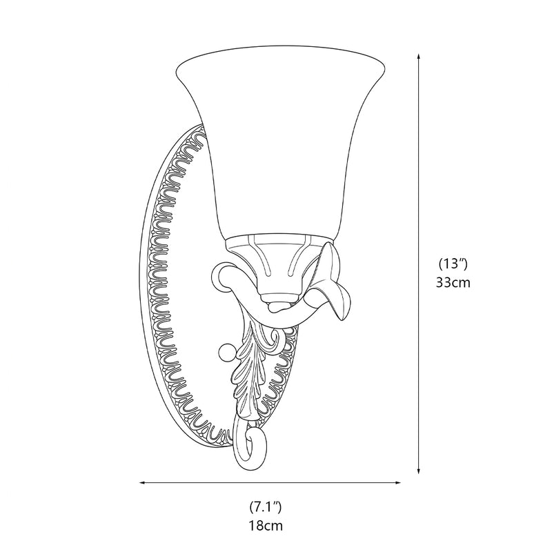 Calloway Classical Brass Sconce