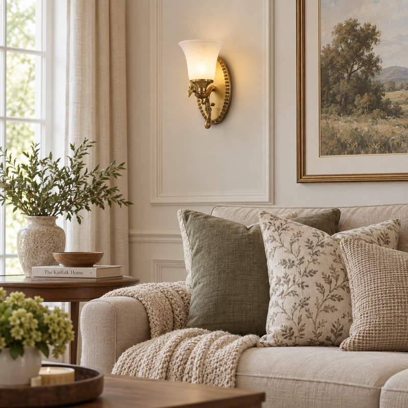 Calloway Classical Brass Sconce