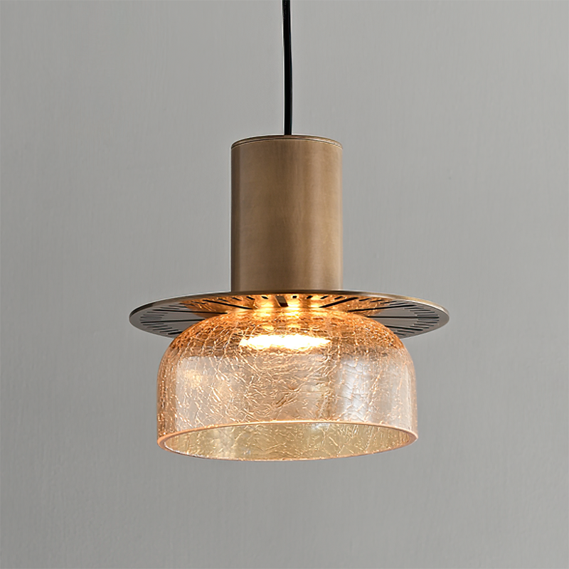 Callum Crackle Glass Pendant Lamp