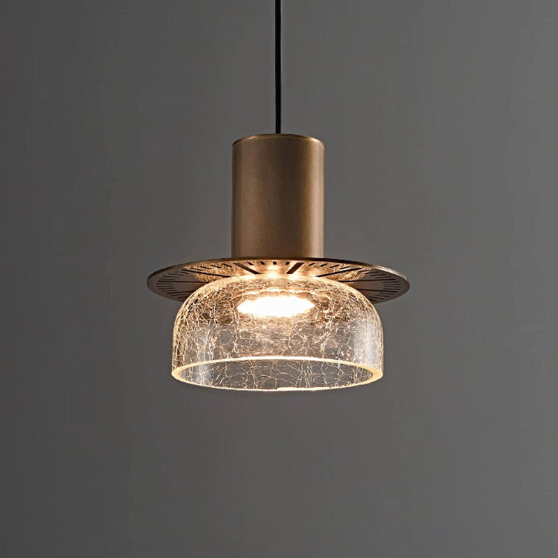 Callum Crackle Glass Pendant Lamp