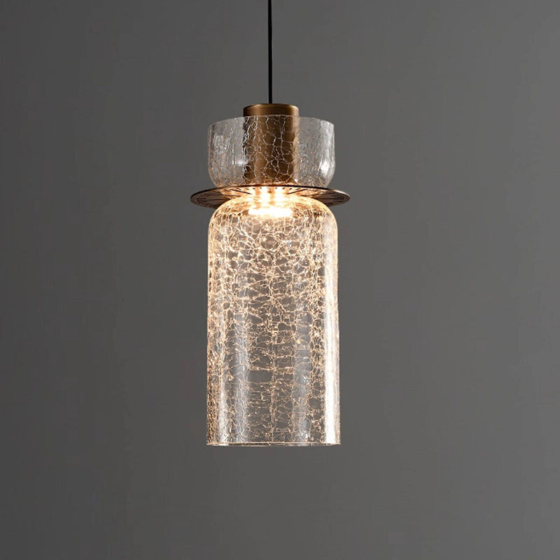 Callum Crackle Glass Pendant Lamp