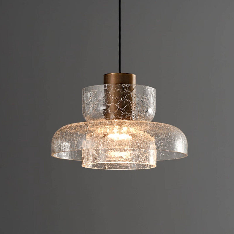 Callum Crackle Glass Pendant Lamp