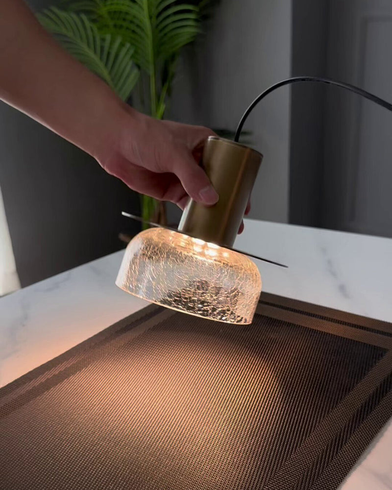 Callum Crackle Glass Pendant Lamp