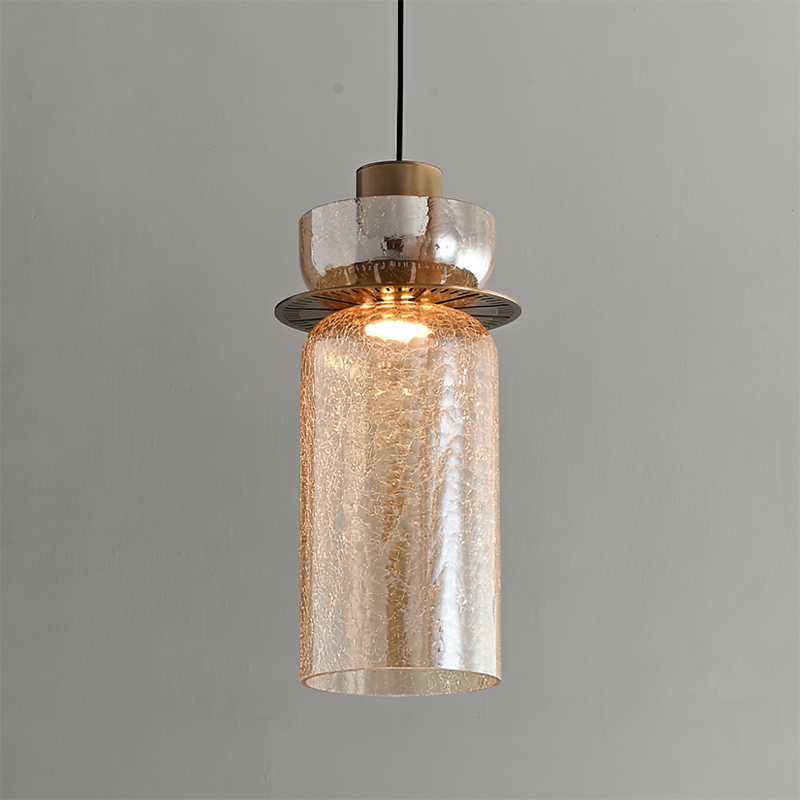 Callum Crackle Glass Pendant Lamp