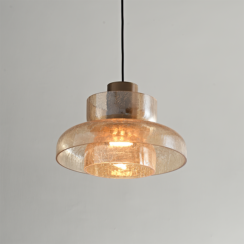 Callum Crackle Glass Pendant Lamp