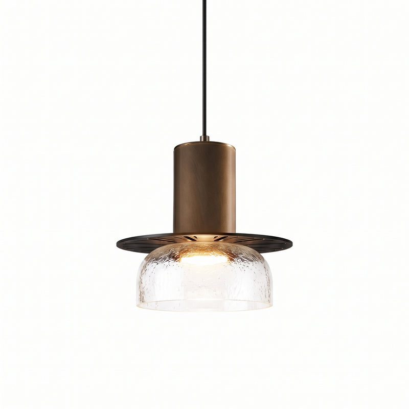 Callum Crackle Glass Pendant Lamp