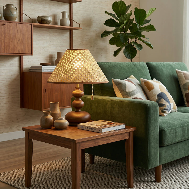 Calvion Wood Table Lamp
