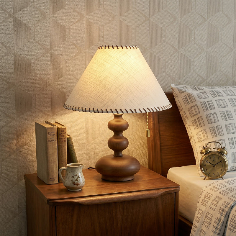 Calvion Wood Table Lamp