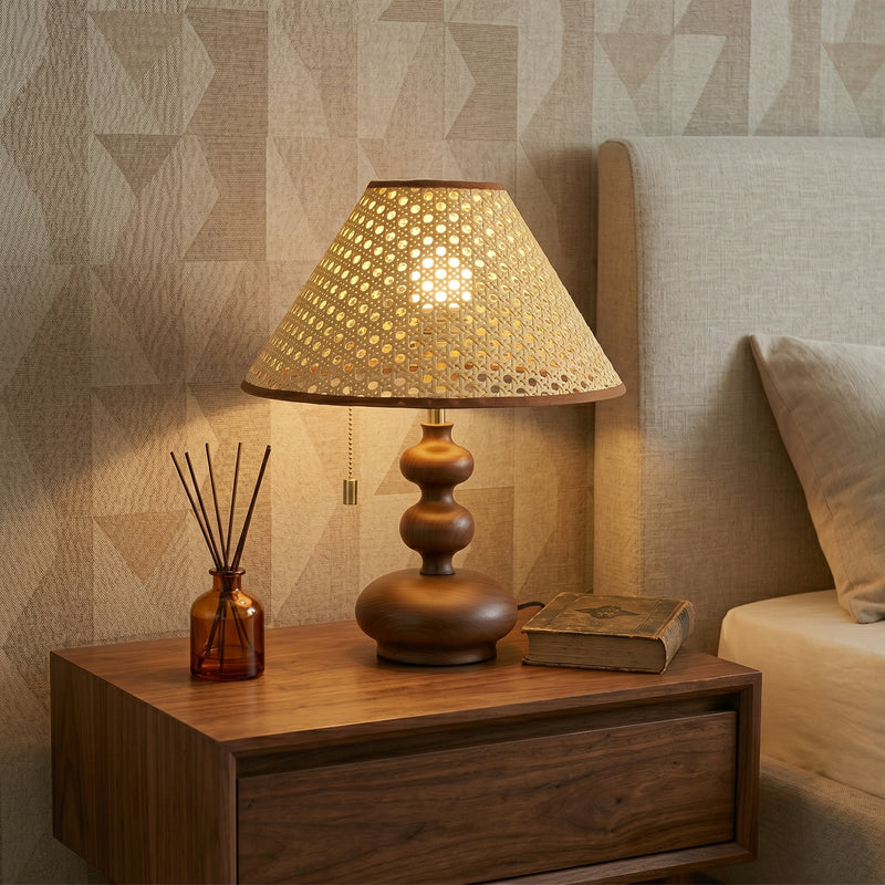 Calvion Wood Table Lamp