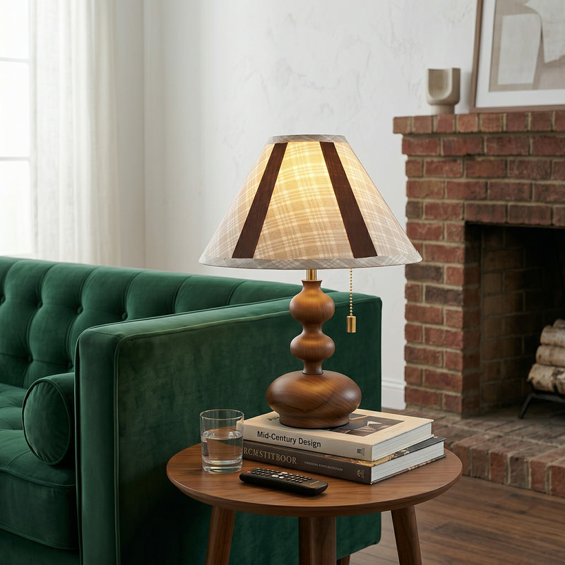 Calvion Wood Table Lamp